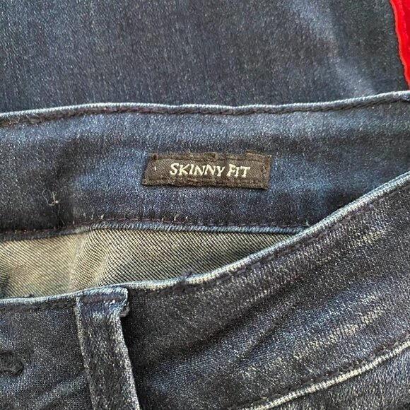 Judy Blue Red Velvet Tape Kayla Skinny Stretch Jeans Size 5/27 - Picture 5 of 6